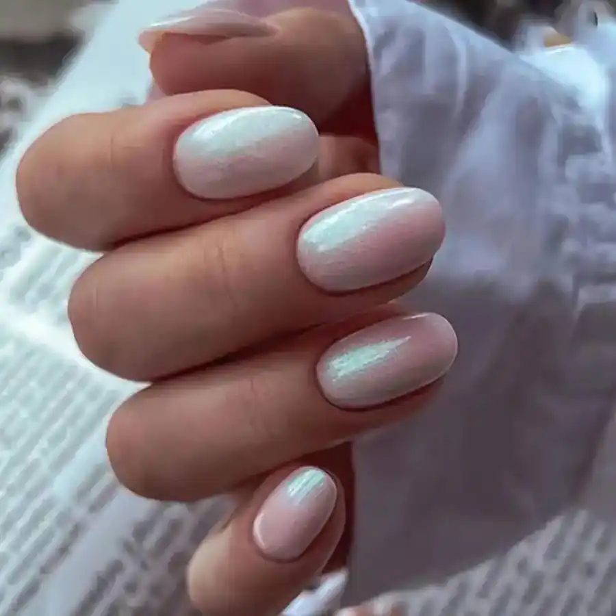 ژلیش ناخن سفید کروم