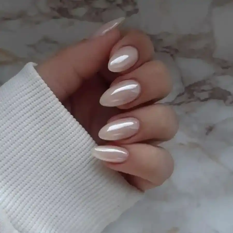 ژلیش ناخن سفید کروم