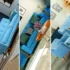 کاناپه کلاسیک‌ ساده آبی؛ ترکیبی از آرامش و سبک کلاسیک برای دکوراسیون منزل