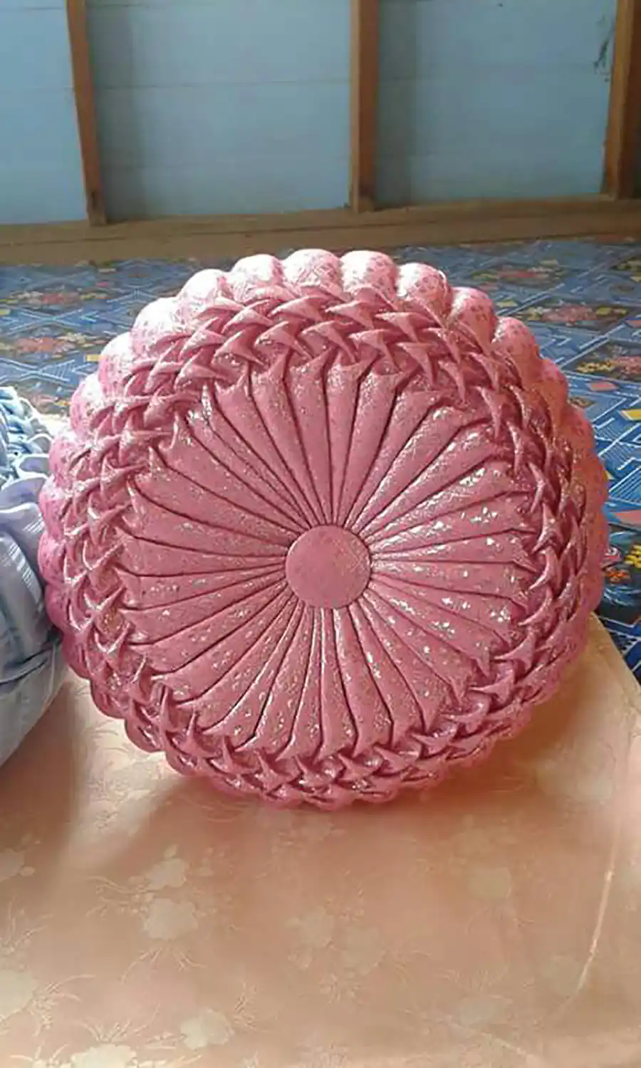 کوسن گلدوزی سه بعدی ساتن