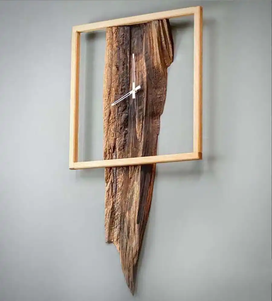 ساعت دیواری چوبی مدرن