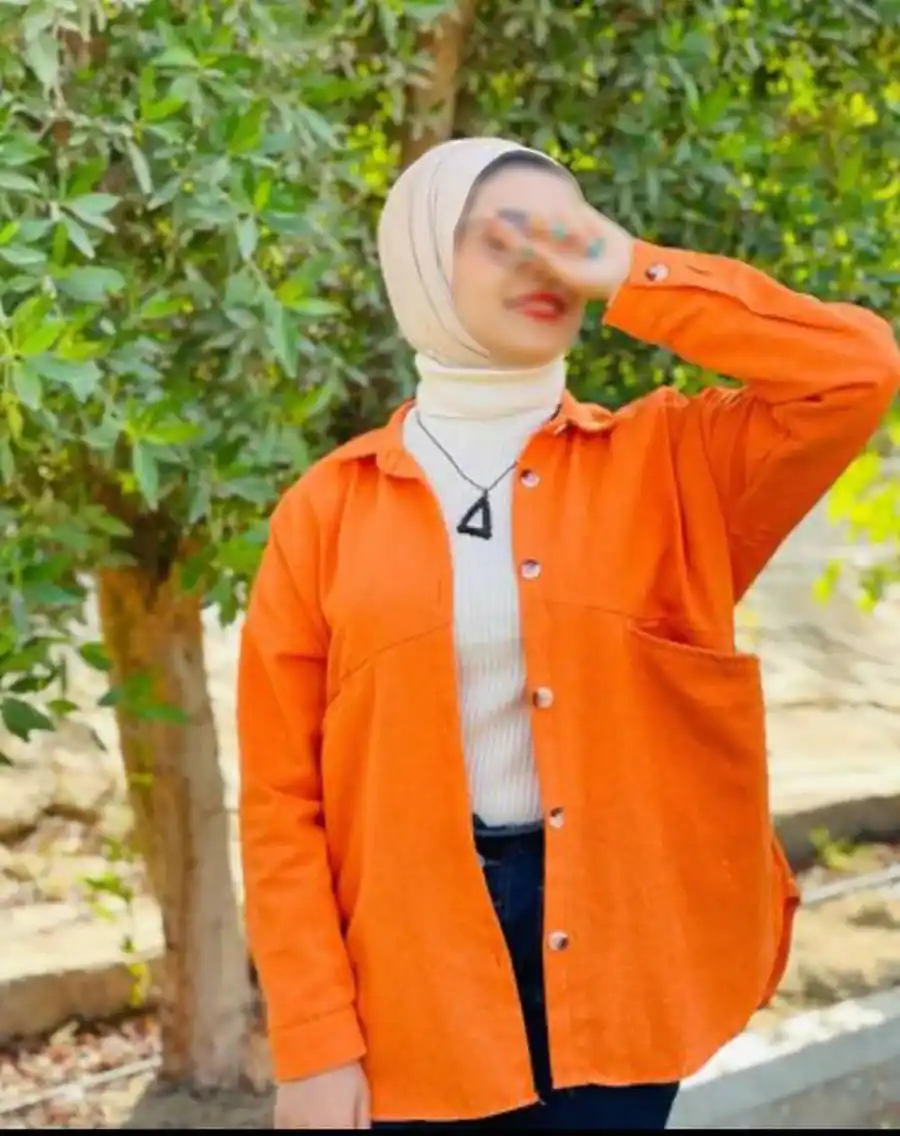 ست مانتو نارنجی شیک