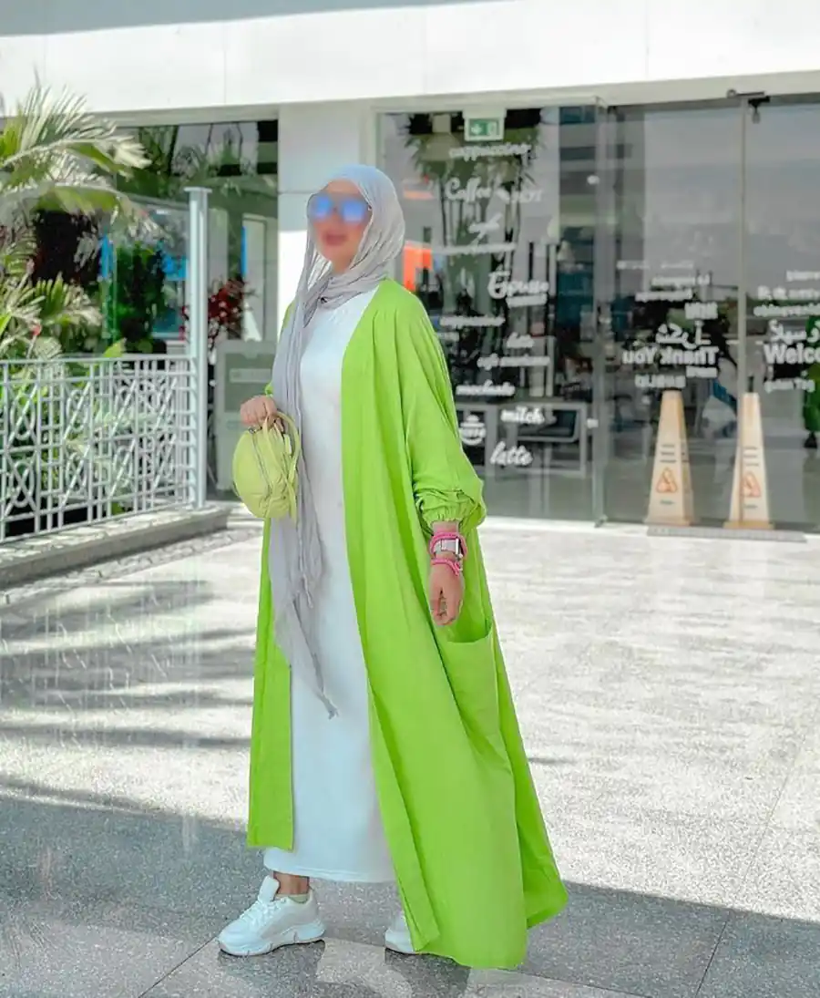 استایل شیک با رنگ سبز
