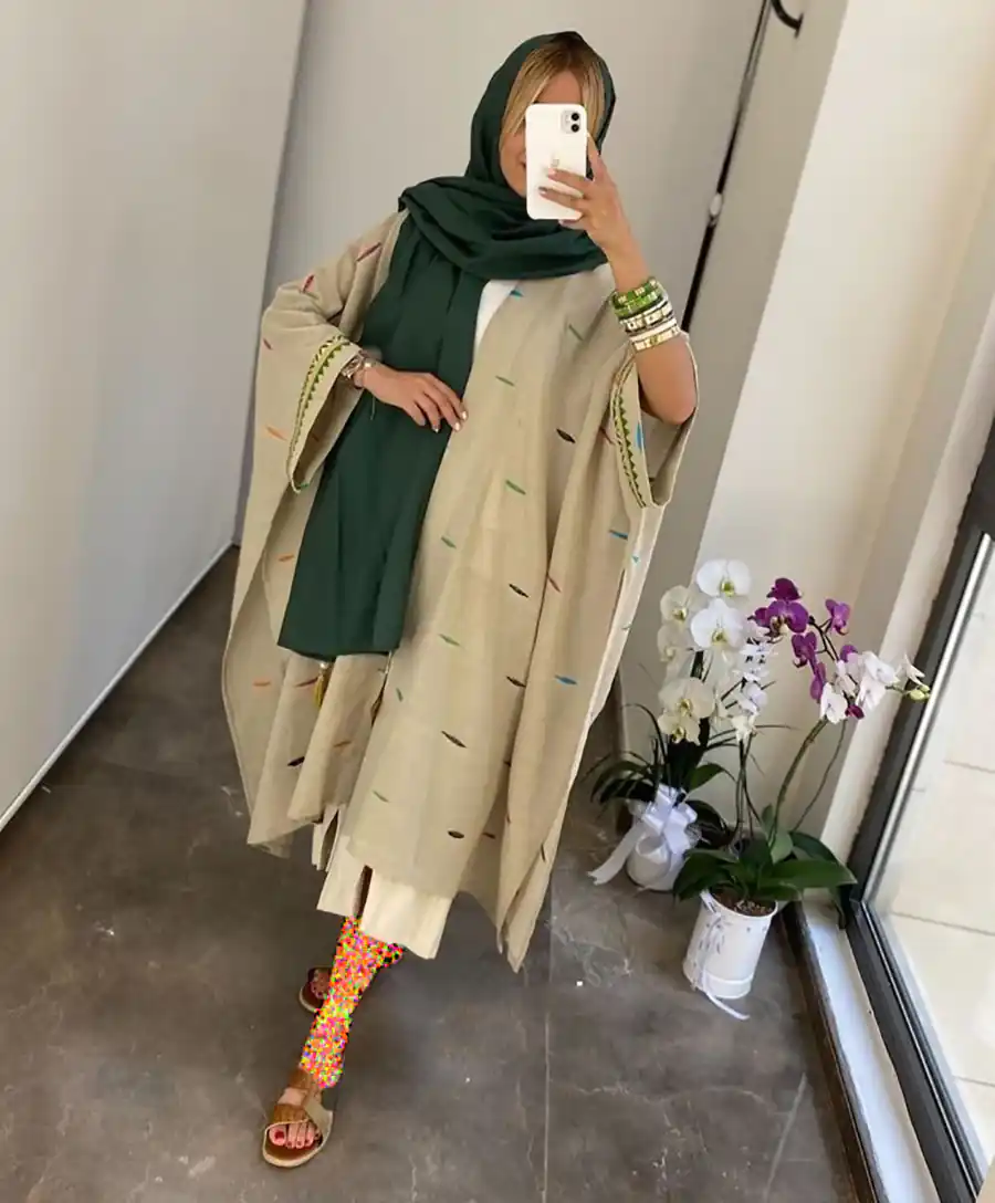 استایل شیک با رنگ سبز