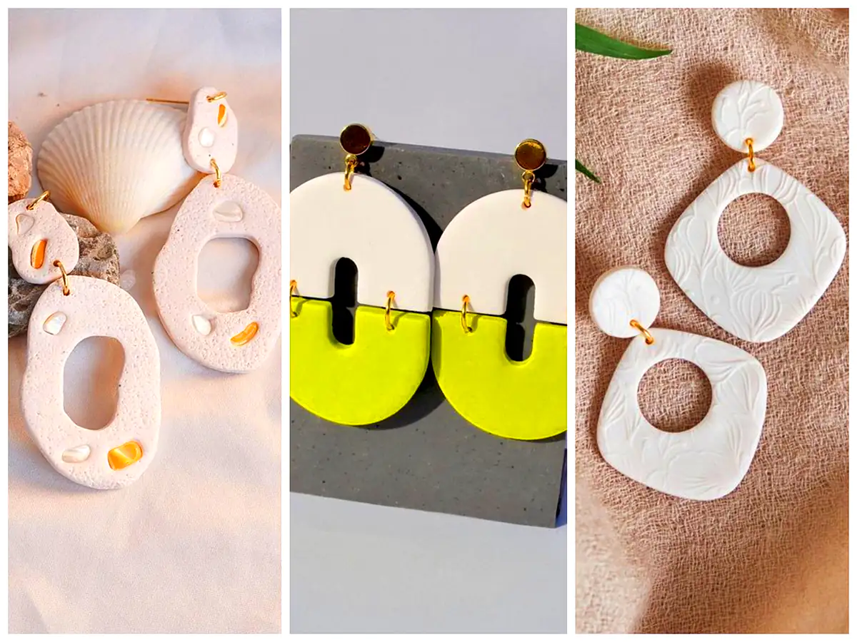 گوشواره مدرن پلیمری