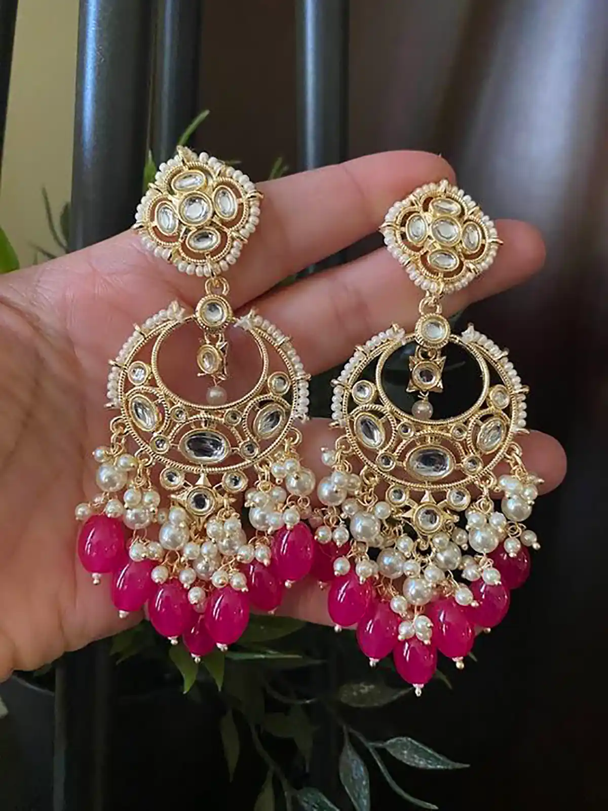 گوشواره طلای سنتی هندی