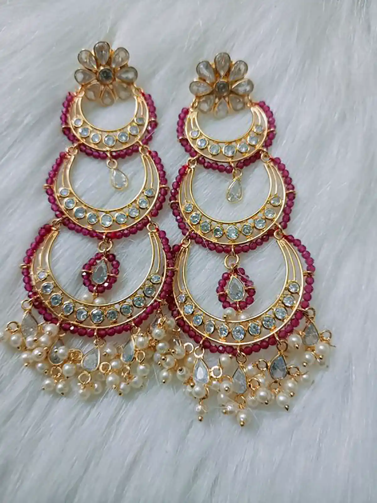 گوشواره طلای سنتی هندی