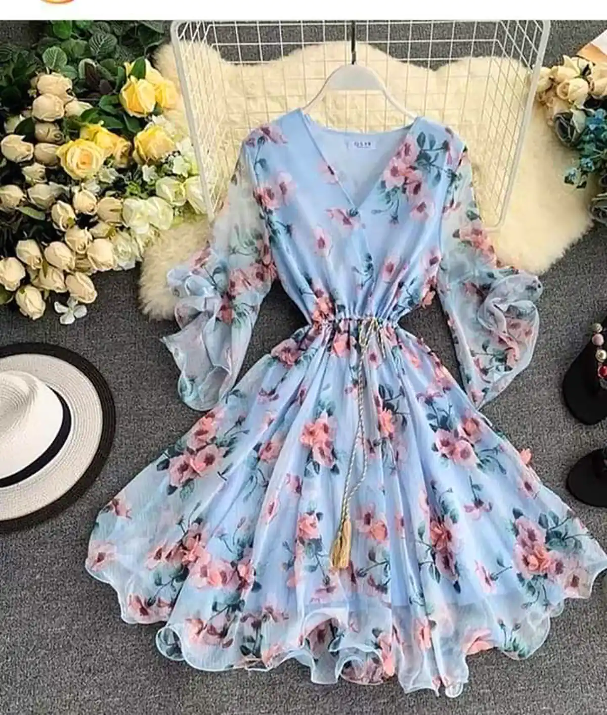 پیراهن حریر عروسکی دخترونه