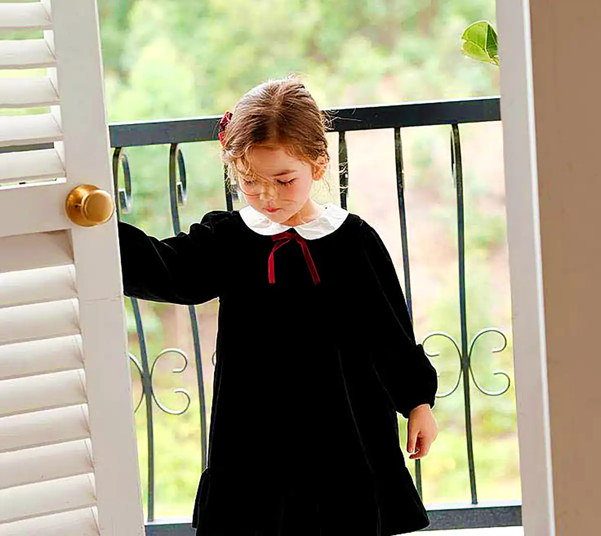 پیراهن مشکی چین دار دخترونه