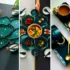 ۱۵ طرح شیک ست غذا خوری سبز دورطلایی؛ انتخابی لاکچری برای مهمانی