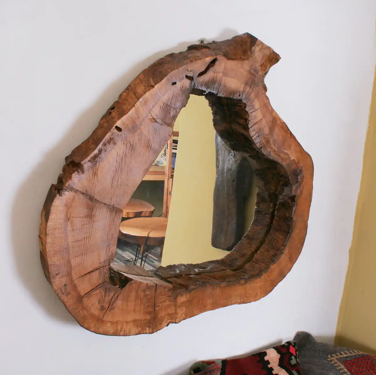 آینه دفرمه چوبی 