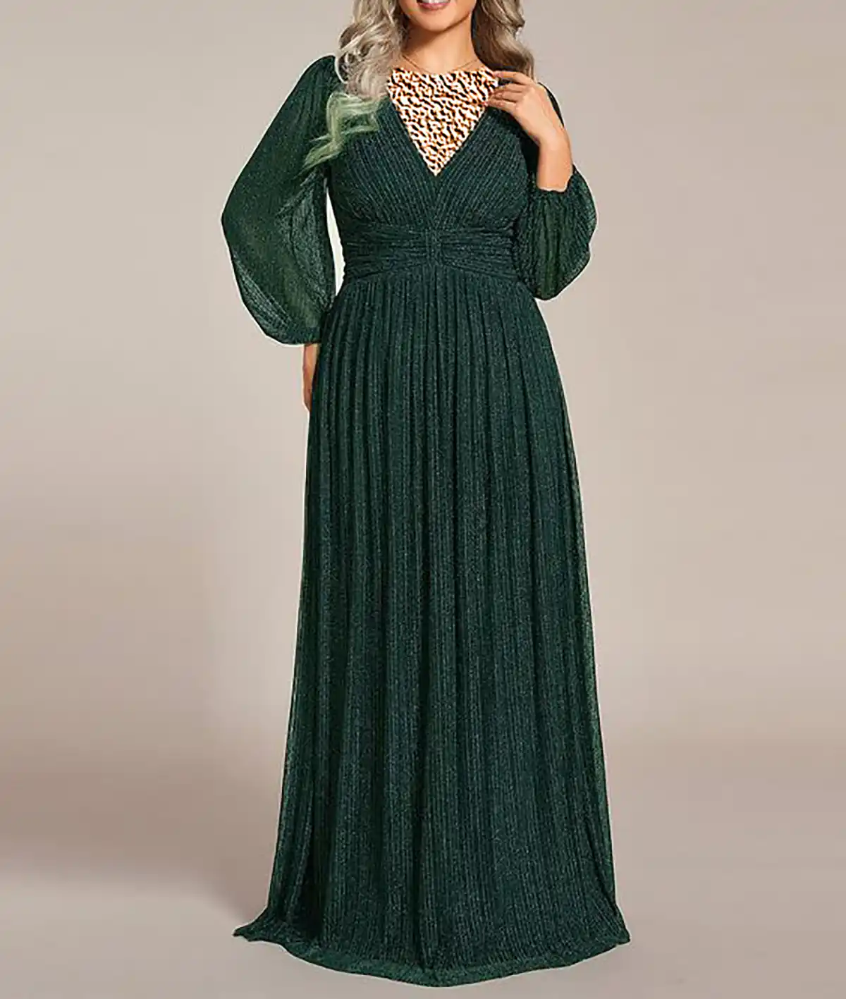 لباس مجلسی سبز تیره