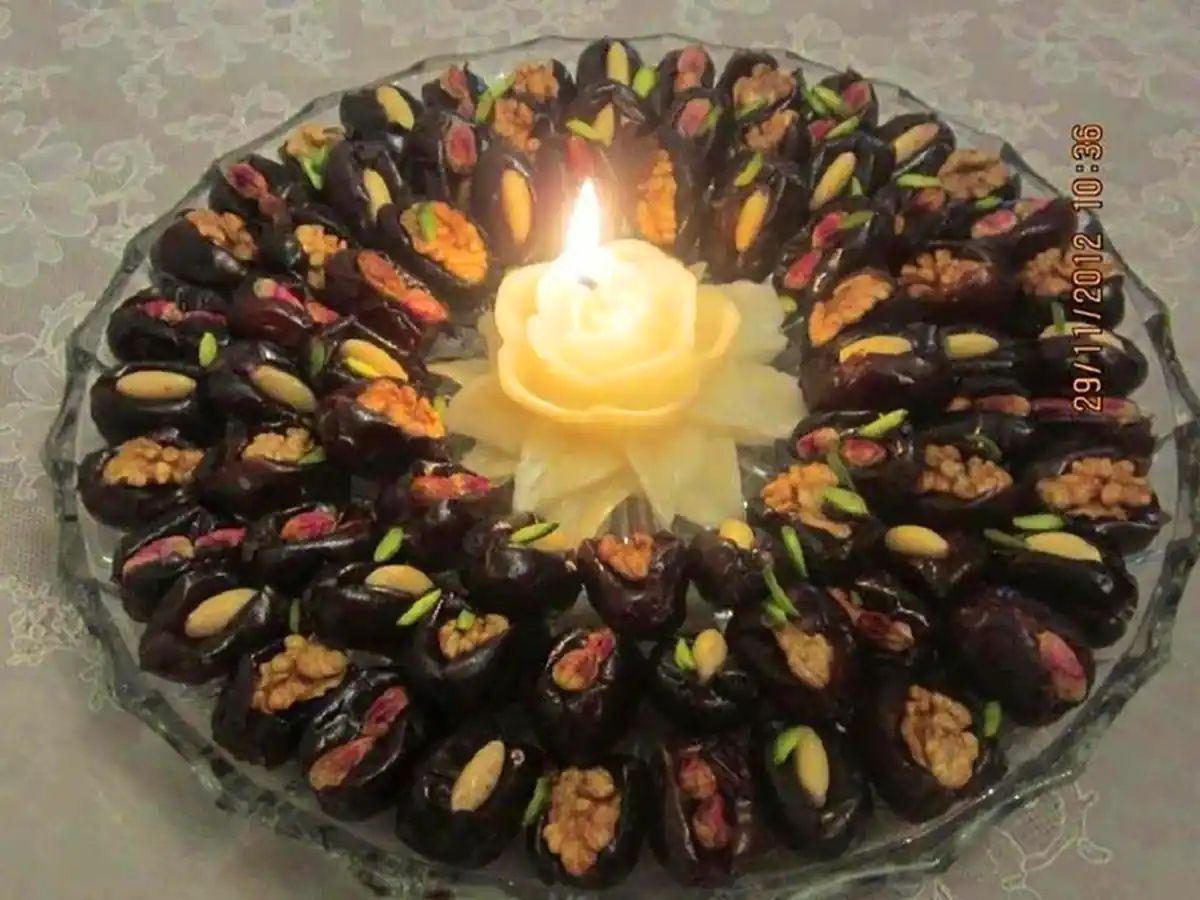 تزئین حرفه ای خرما مجلسی