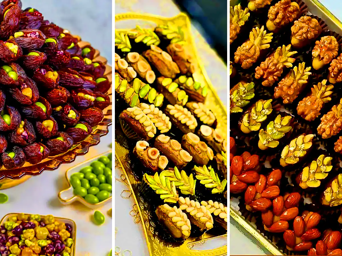 تزئین شیک و خلاقانه خرما مجلسی