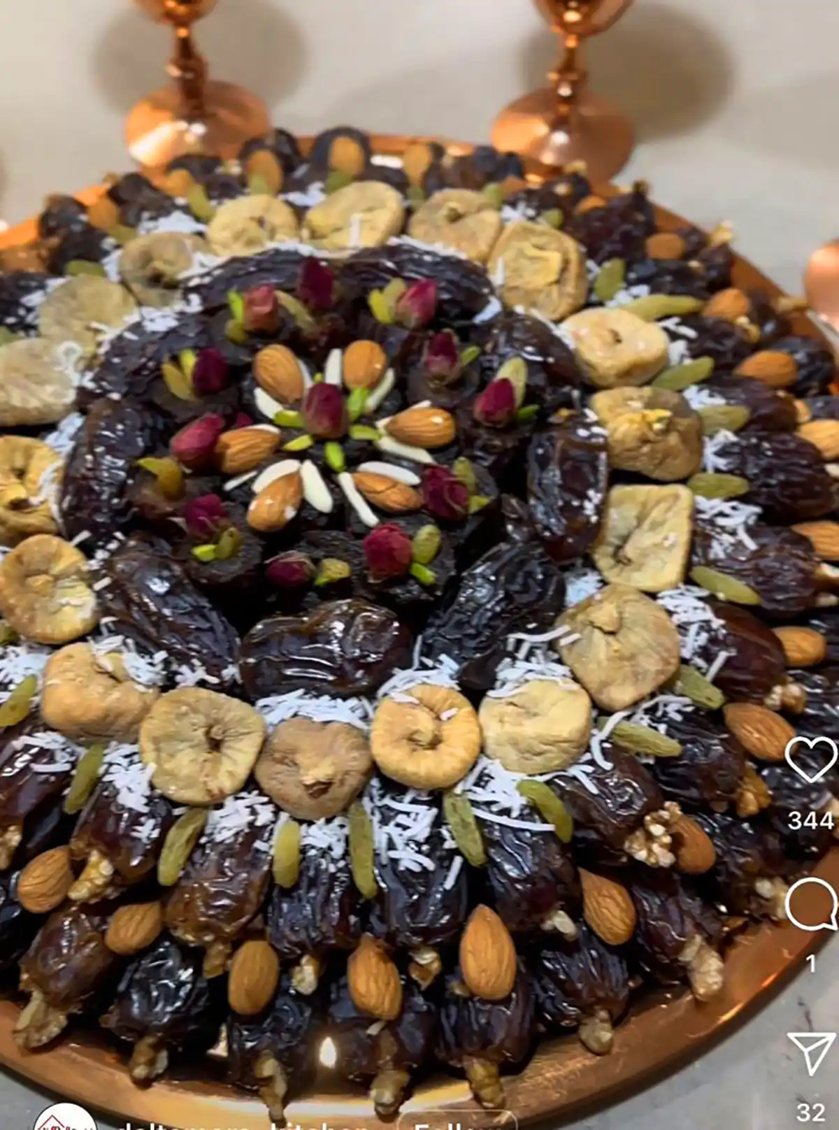 تزئین شیک و خلاقانه خرما مجلسی
