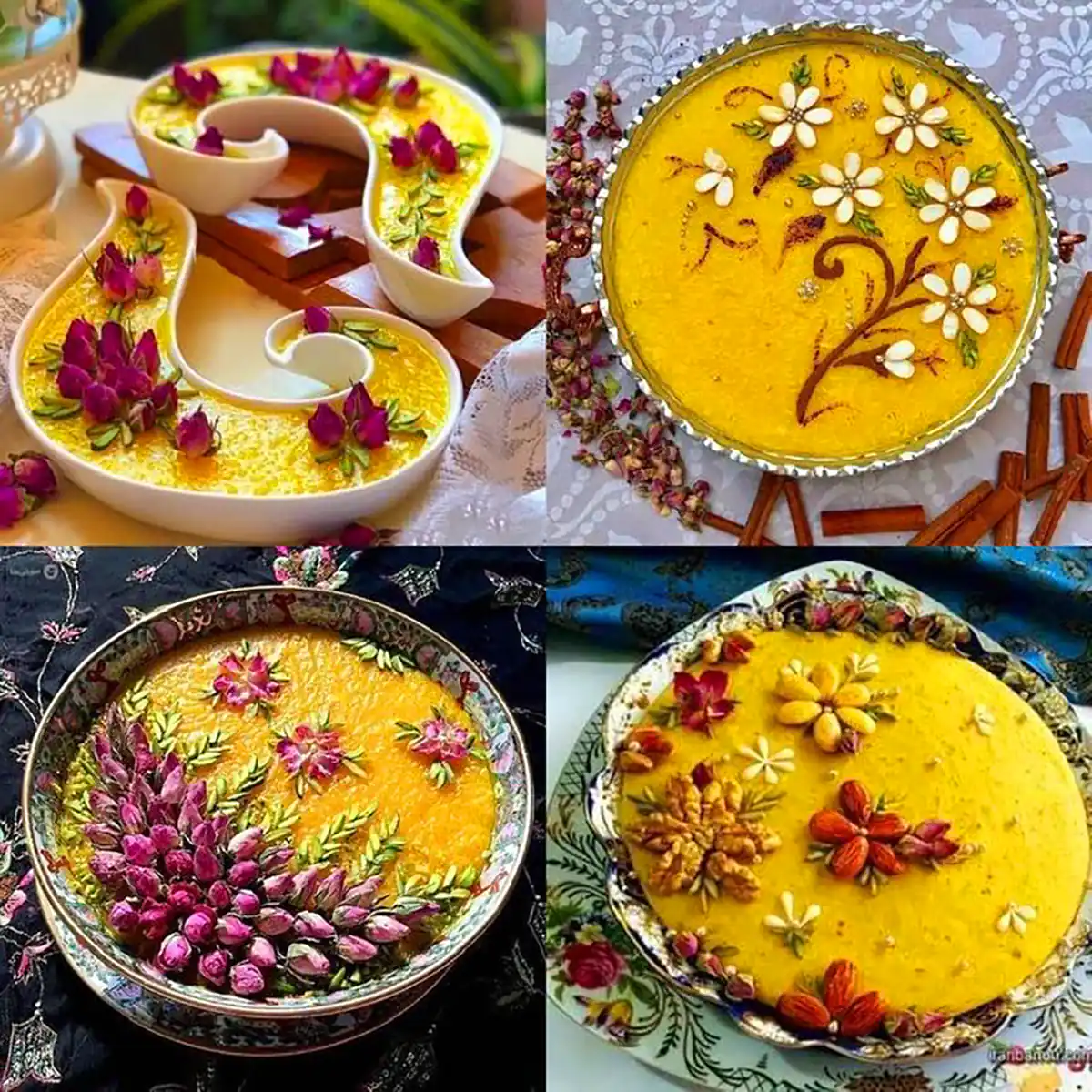 تزئین خلاق و دلپذیر شله زرد