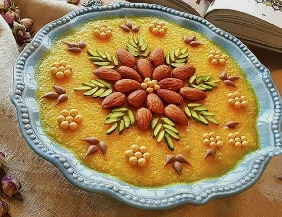 تزئین خلاق و دلپذیر شله زرد