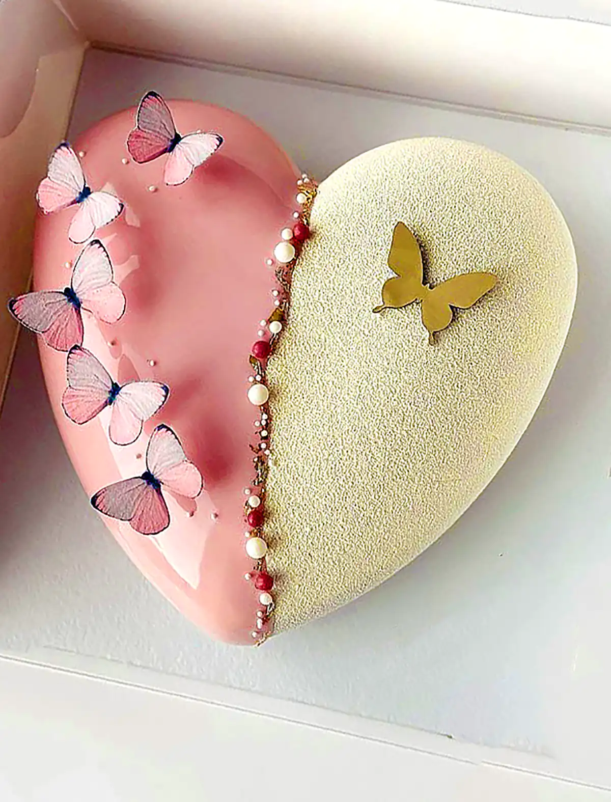 کیک دو رنگ مغزدار خاص 