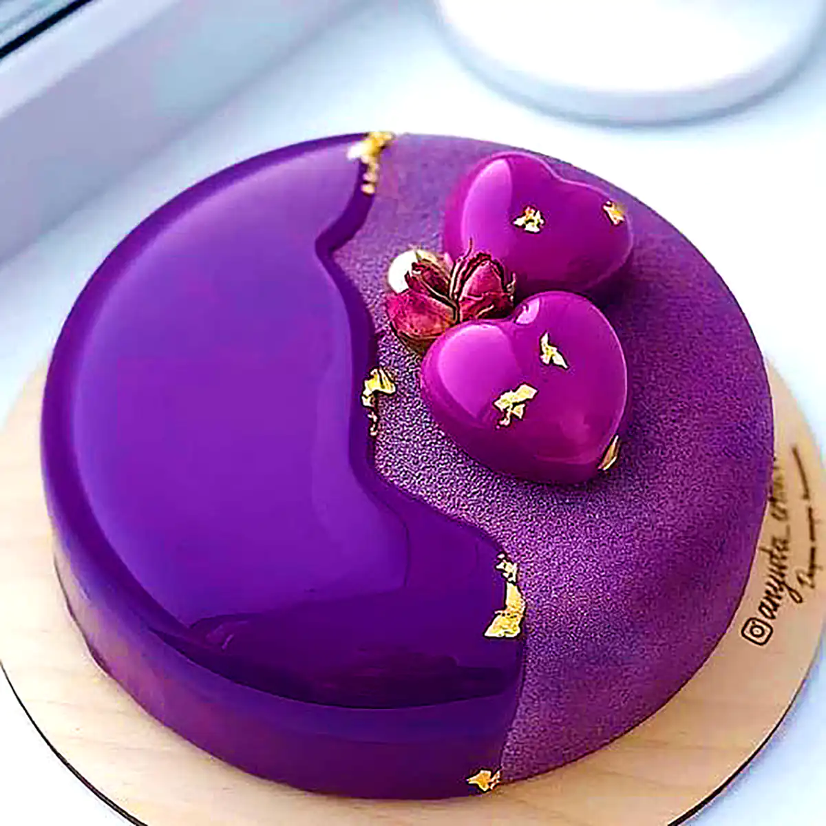 کیک دو رنگ مغزدار خاص 