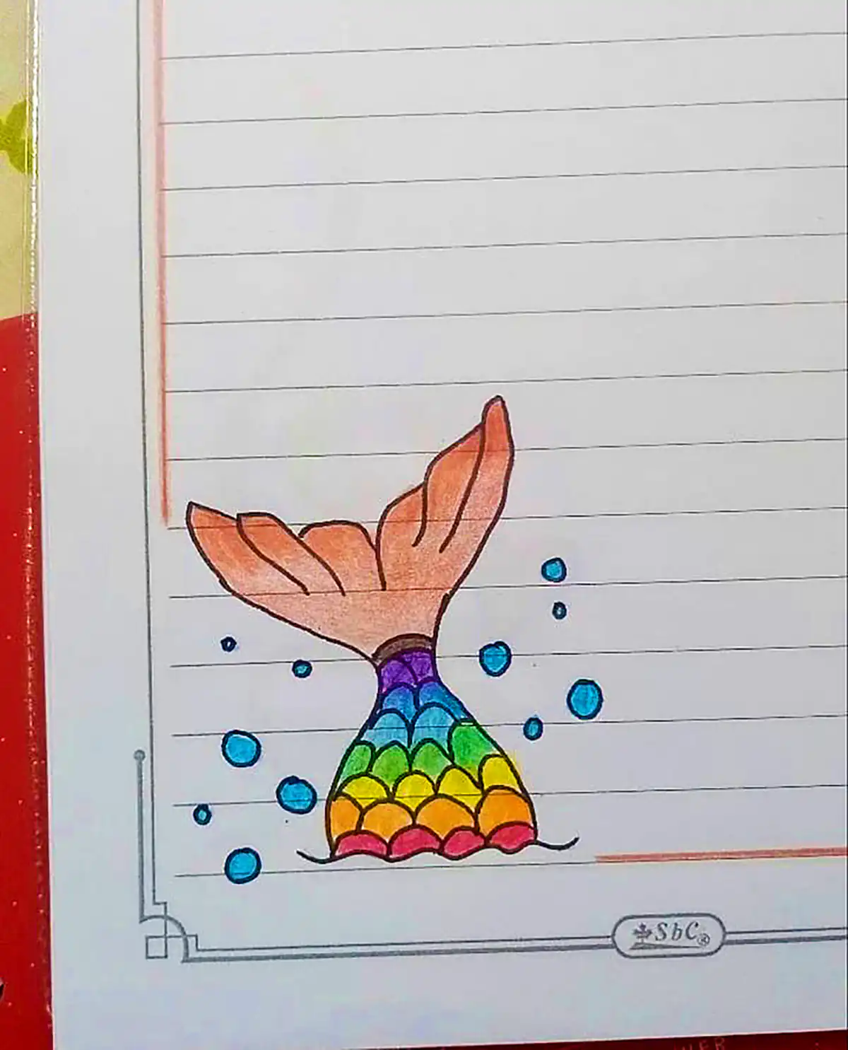 حاشیه دفتر مشق دبستانی