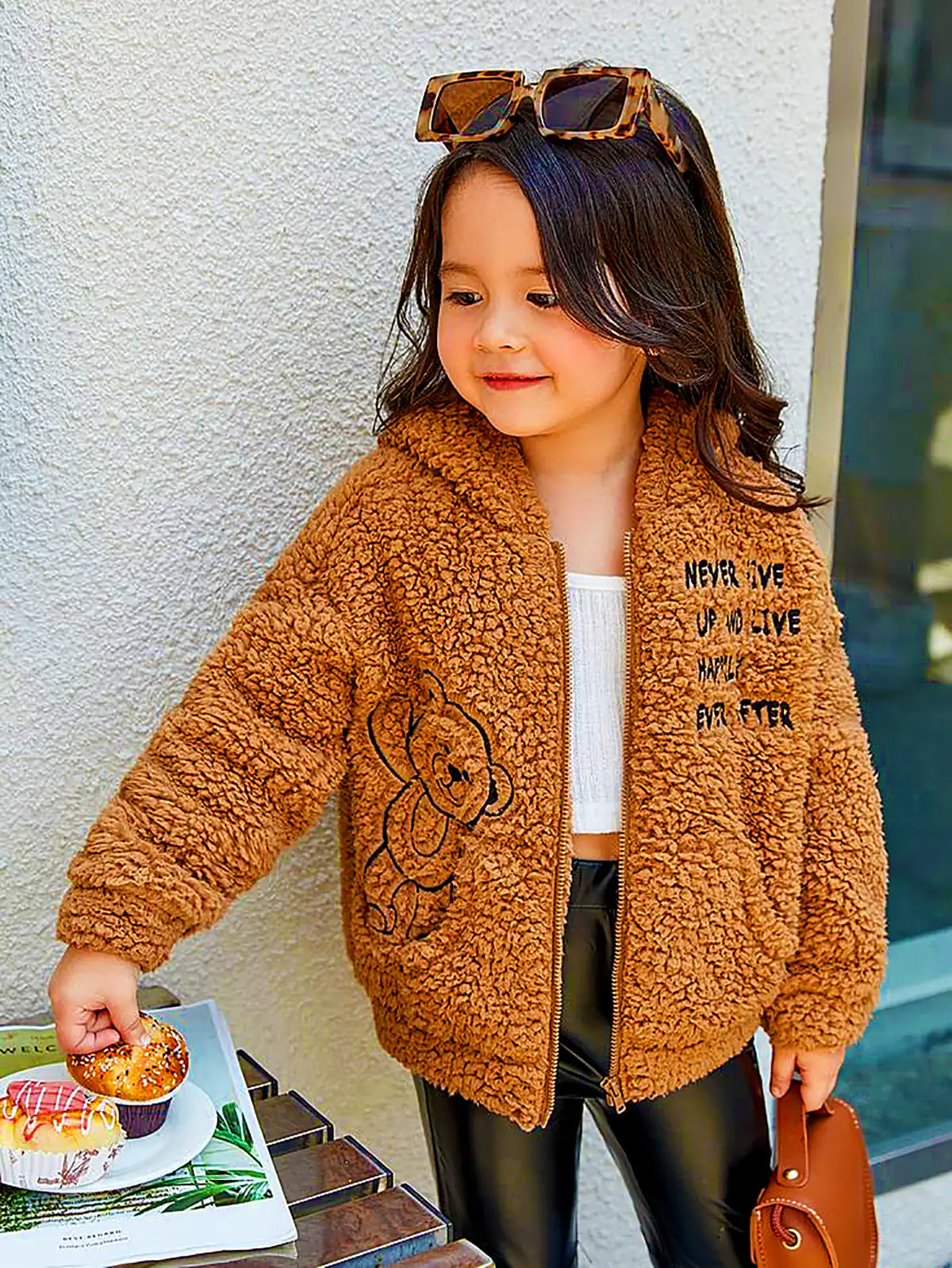 کاپشن تدی قهوهای جذاب