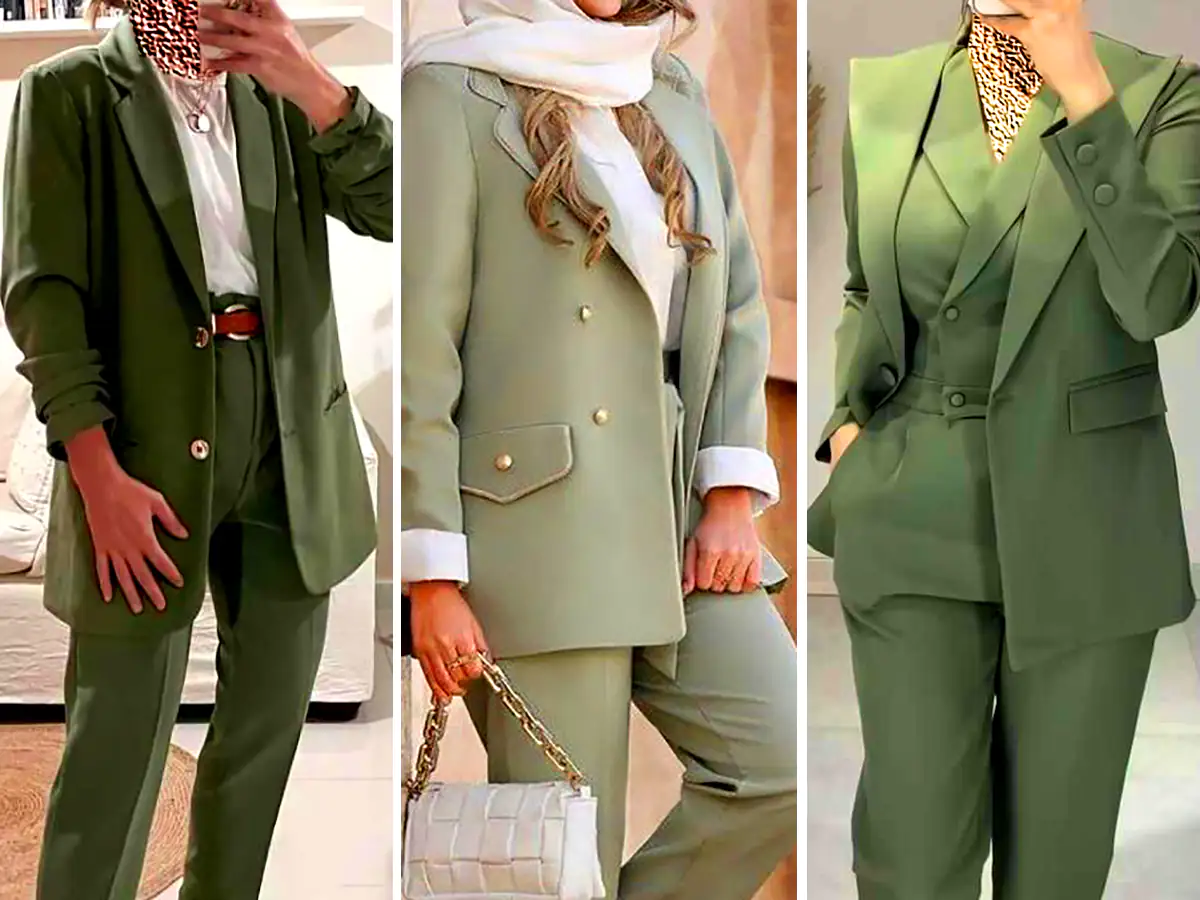 کت بلیزر سبز بنتون