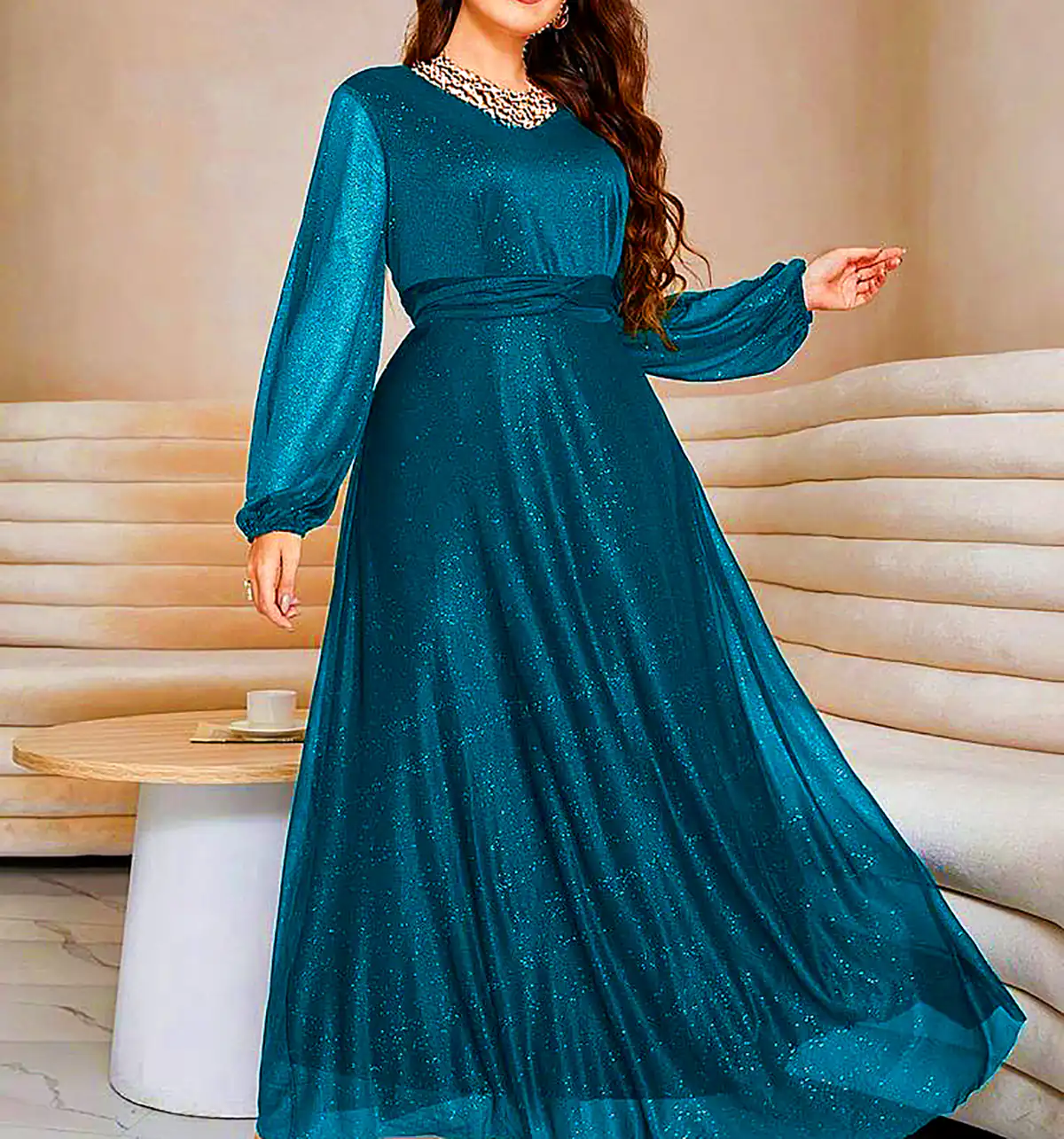 لباس مجلسی حریر پلاس سایز 
