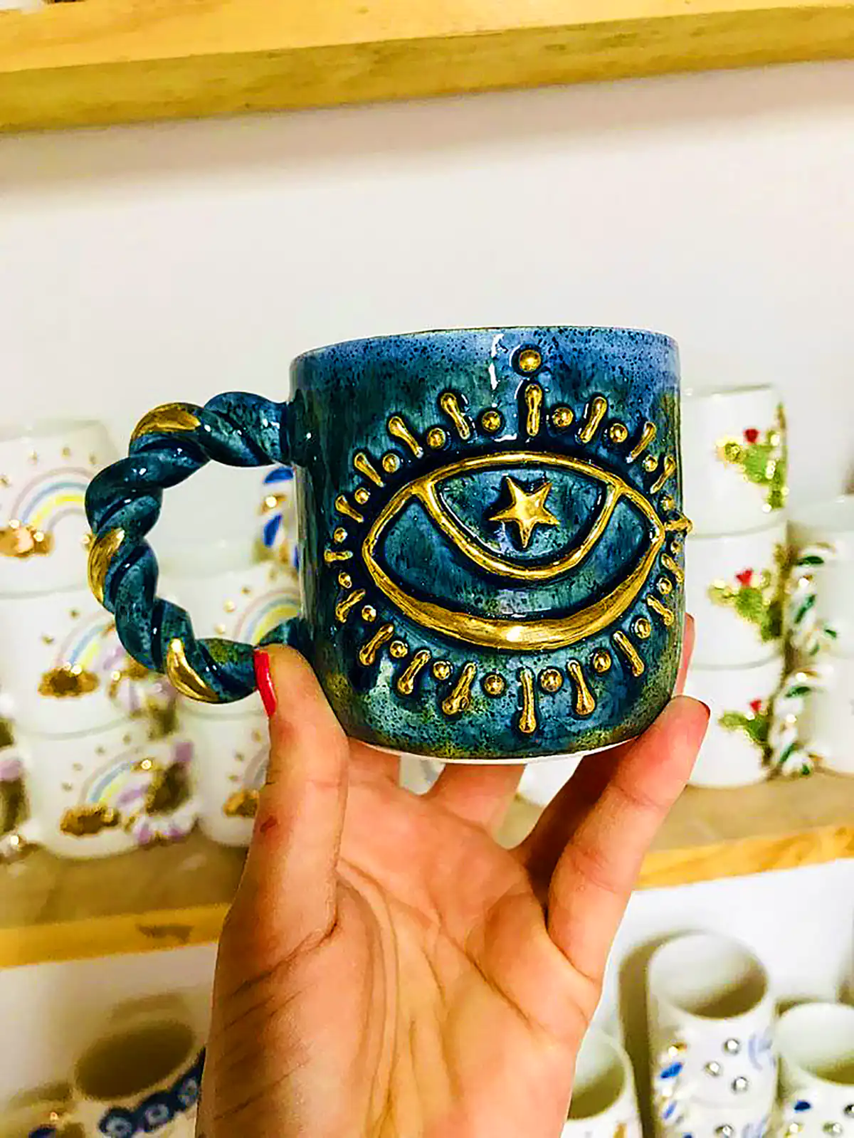 ماگ سفالی پینترستی