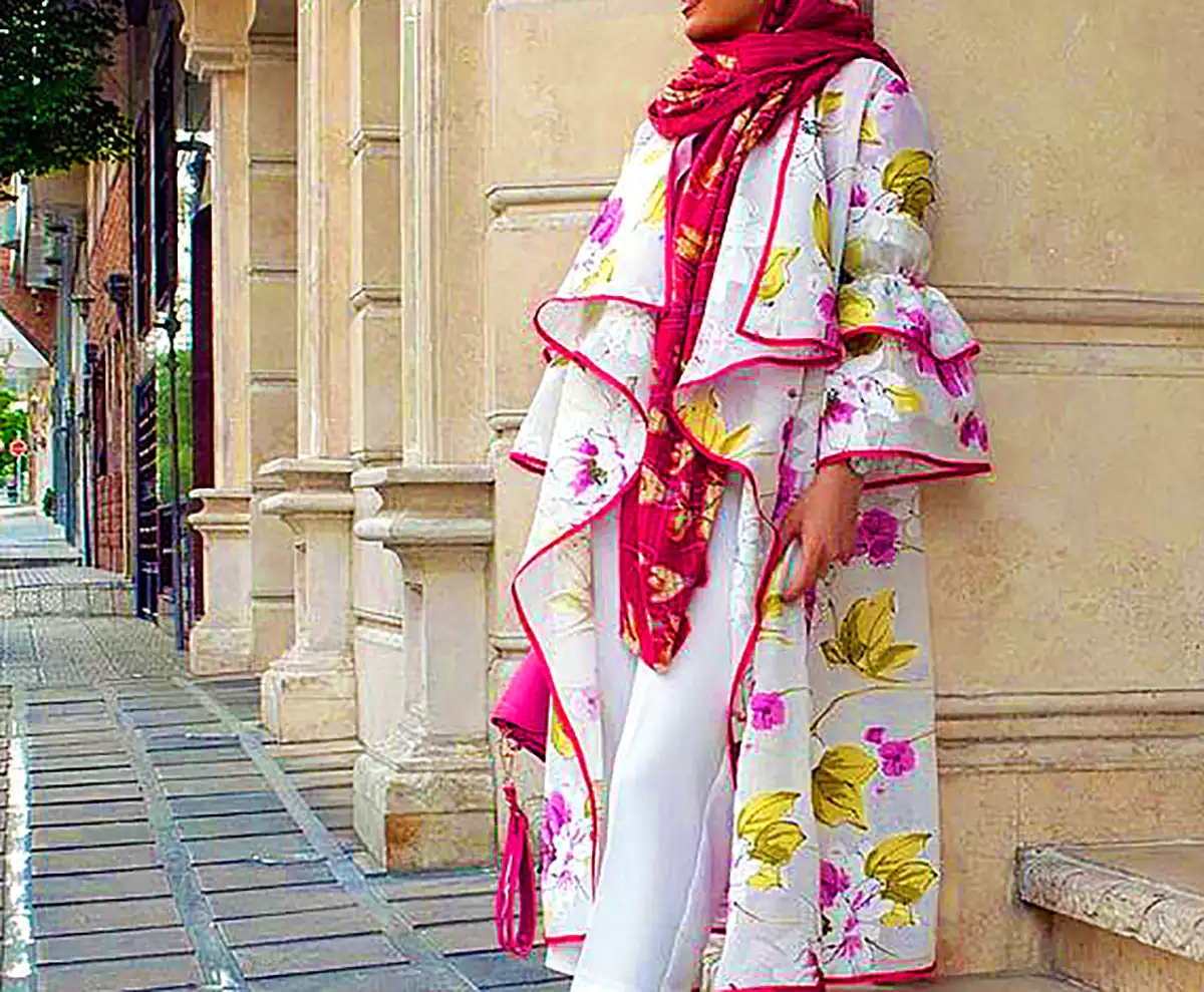 مانتو گلدار نخی تابستانی