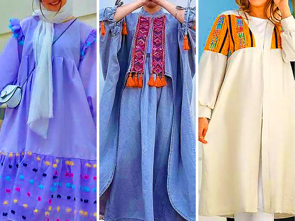 مانتو کتان شیک زنانه