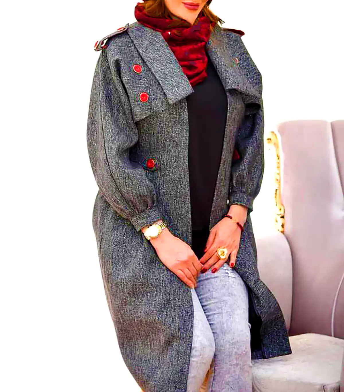 مانتو طرحدار و جذاب زنانه