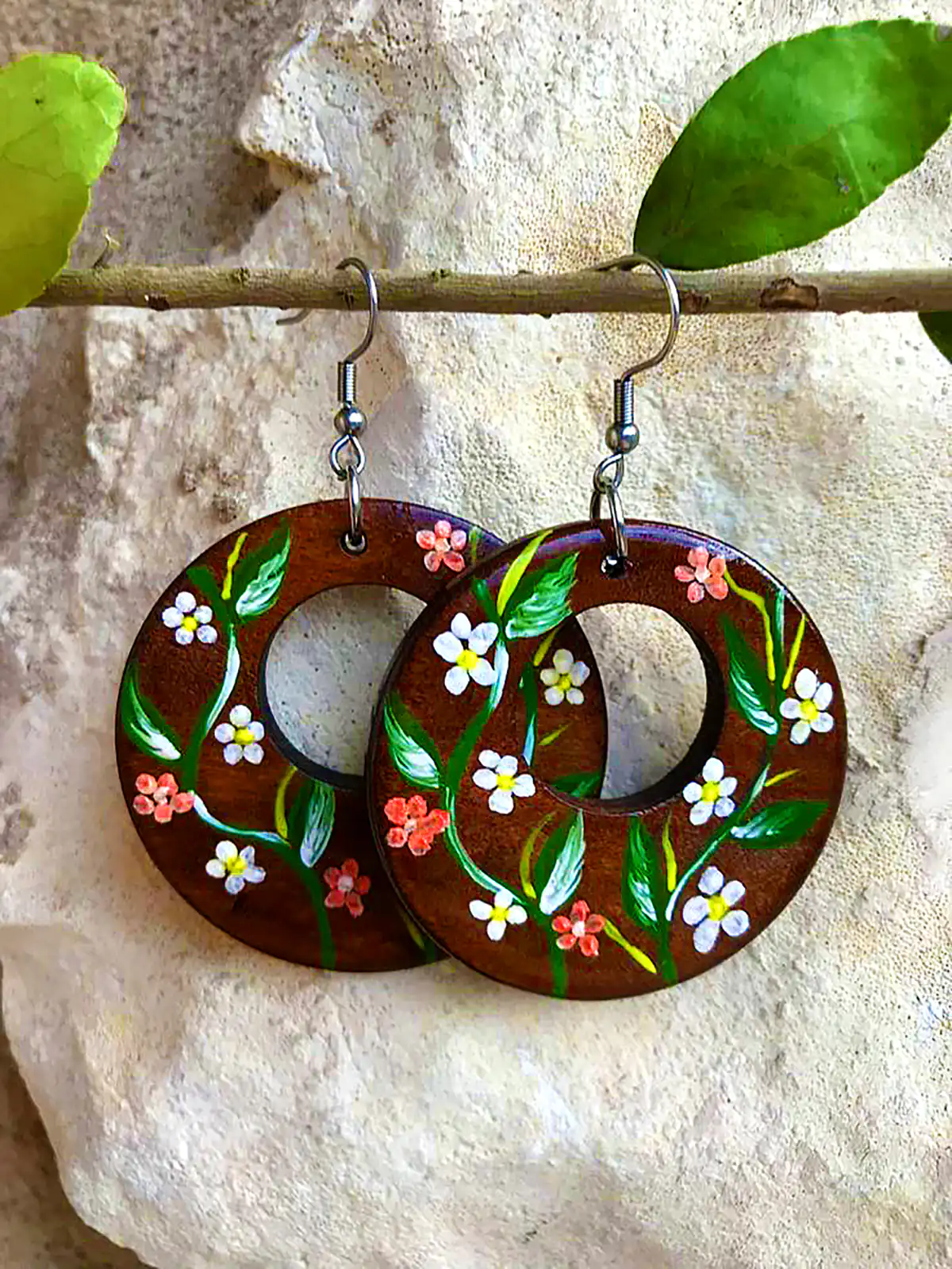 گوشواره خاص چوبی