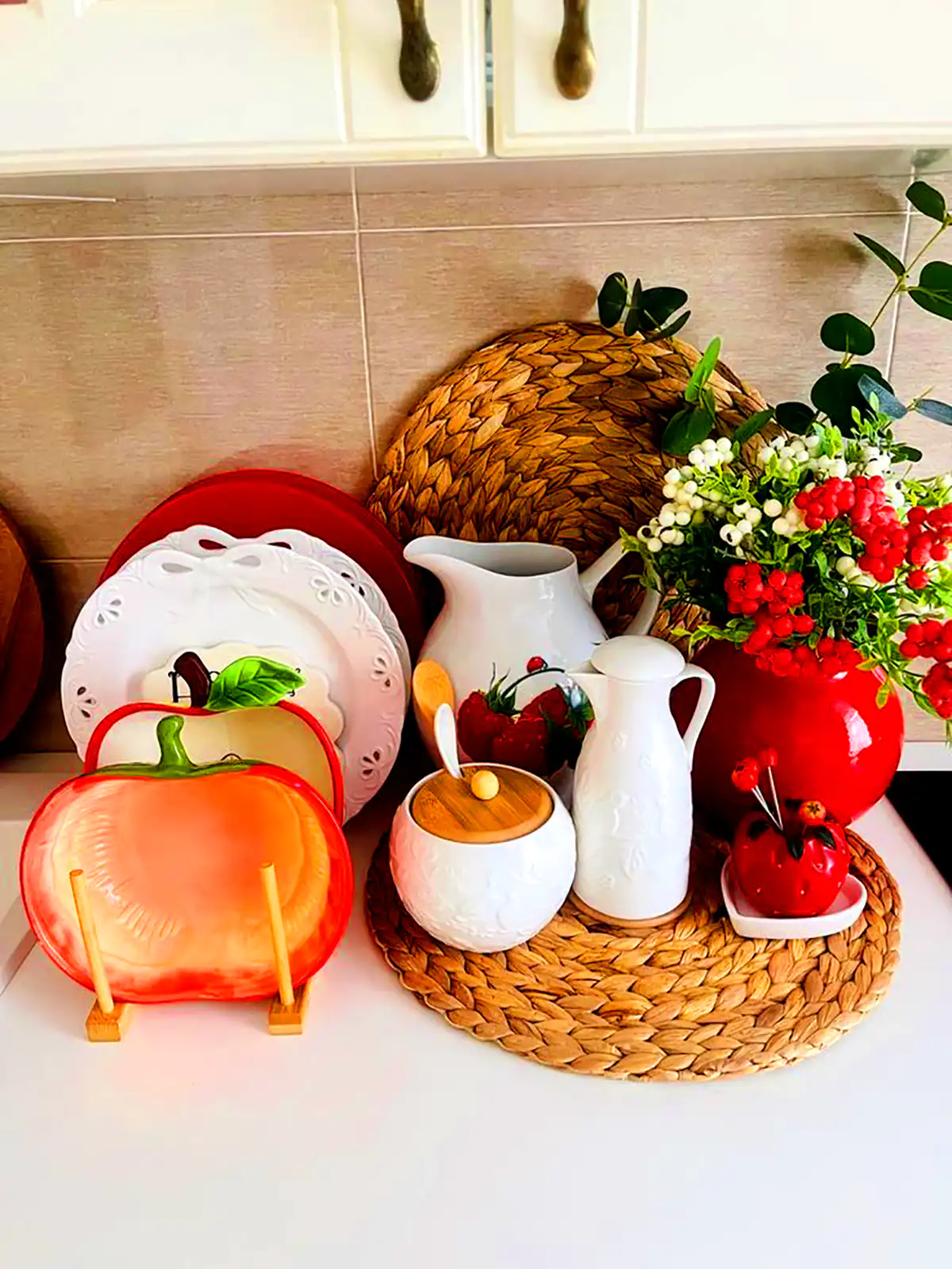 چیدمان مدرن کنار گاز