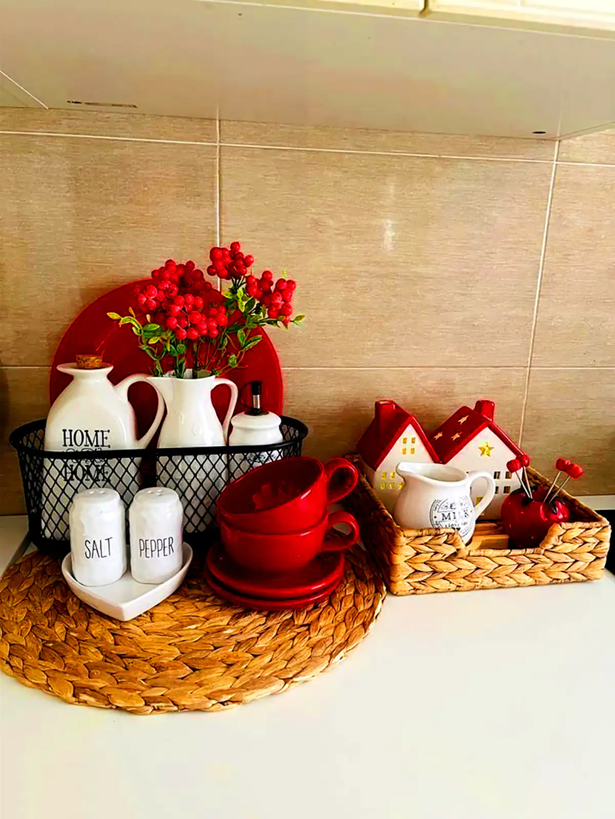 چیدمان مدرن کنار گاز