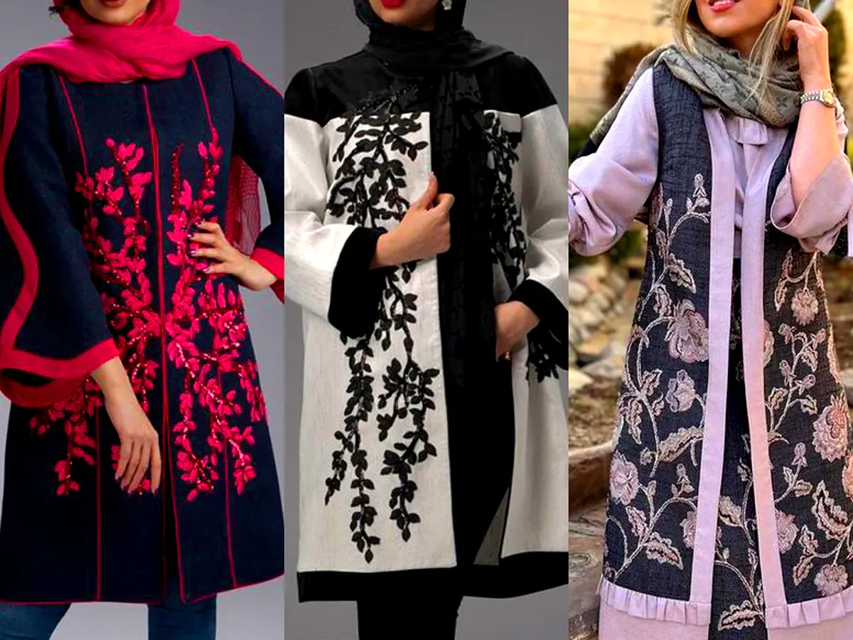 مانتو کتی یقه دار مجلسی