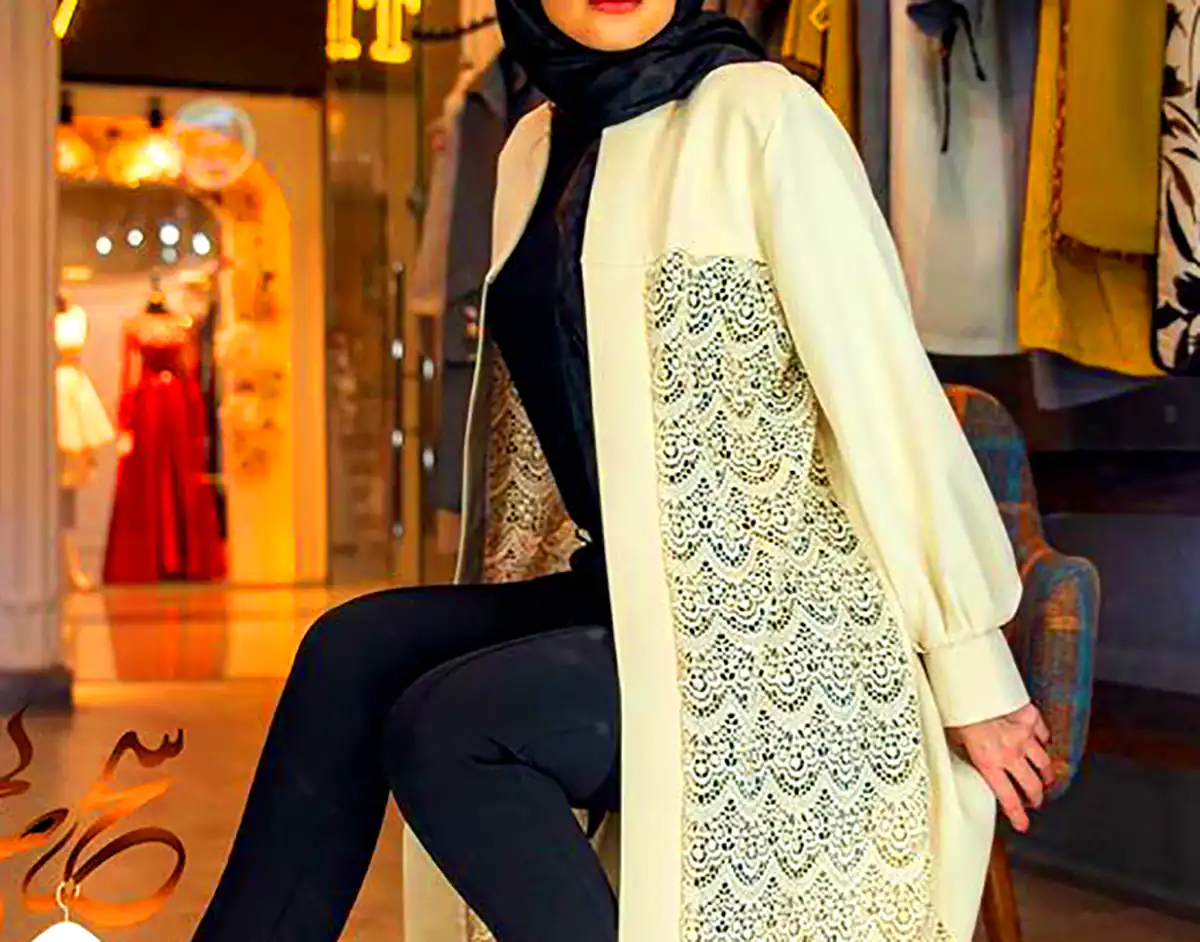 مانتو کتی یقه دار مجلسی