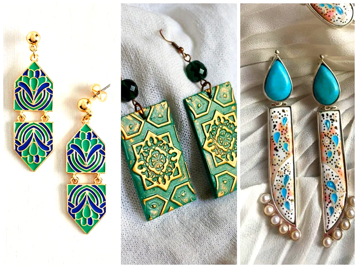 گوشواره نپالی رنگی