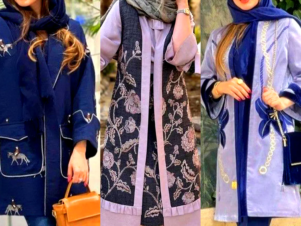 مانتو مجلسی سوزن دوزی زیبا