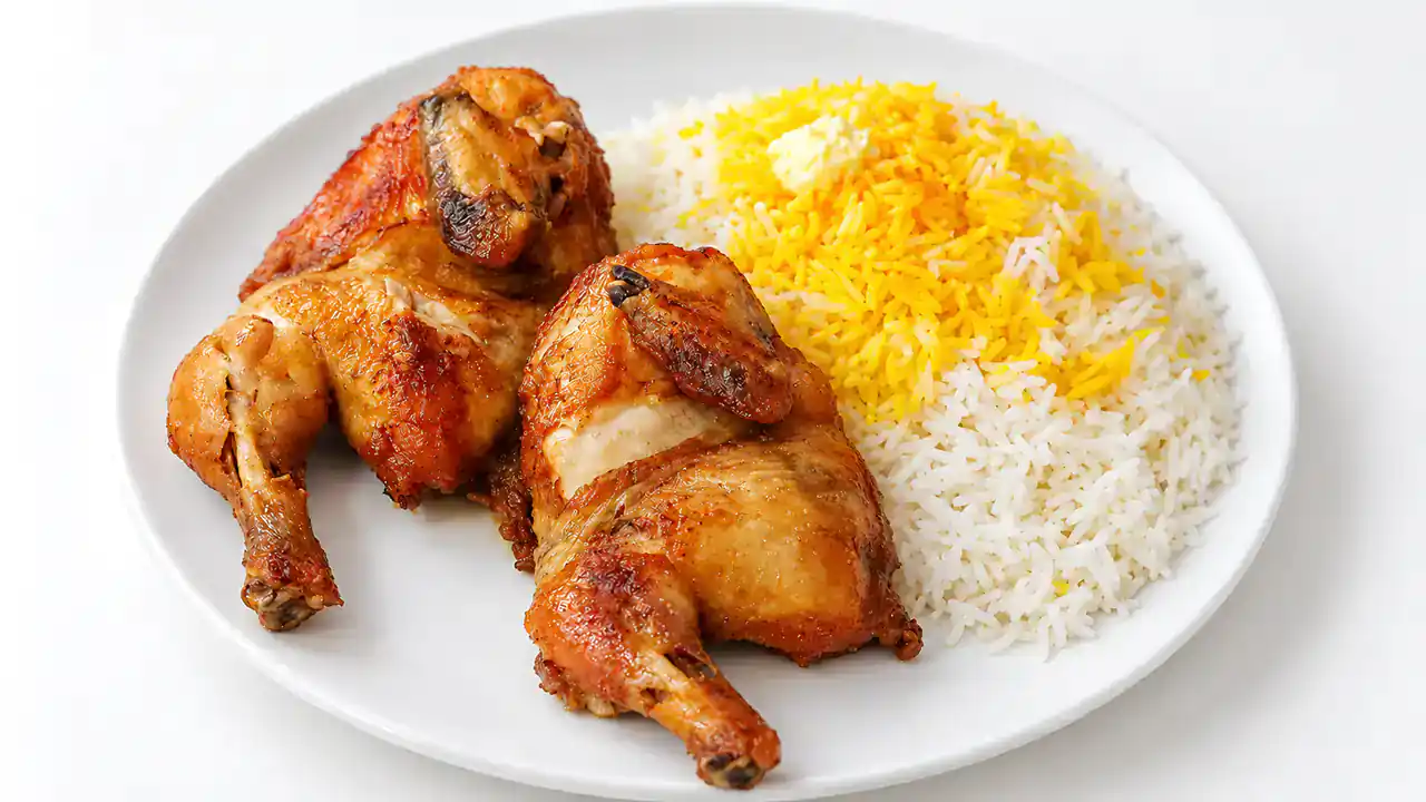 طرز تهیه اکبر جوجه اصل گلوگاه با کره و رب انار