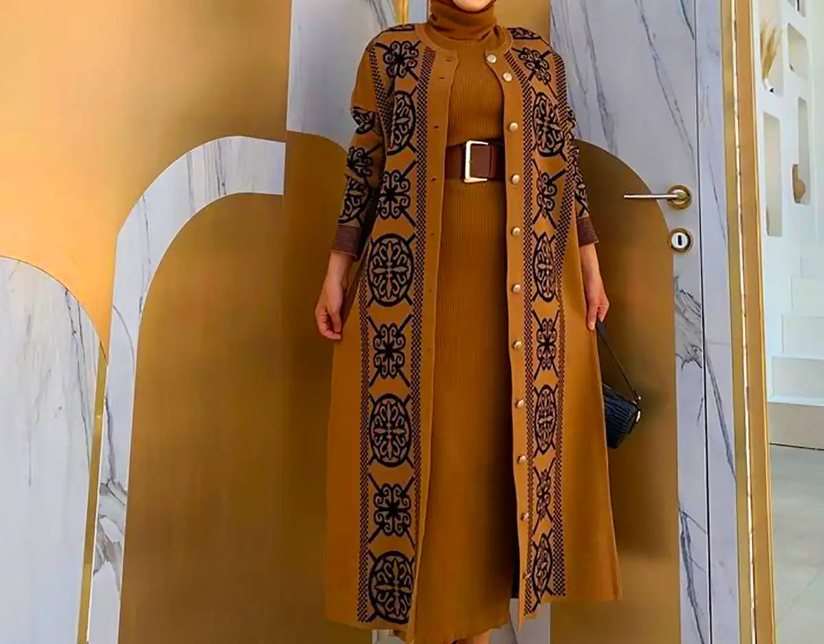 مانتو ژاکارد کلاسیک