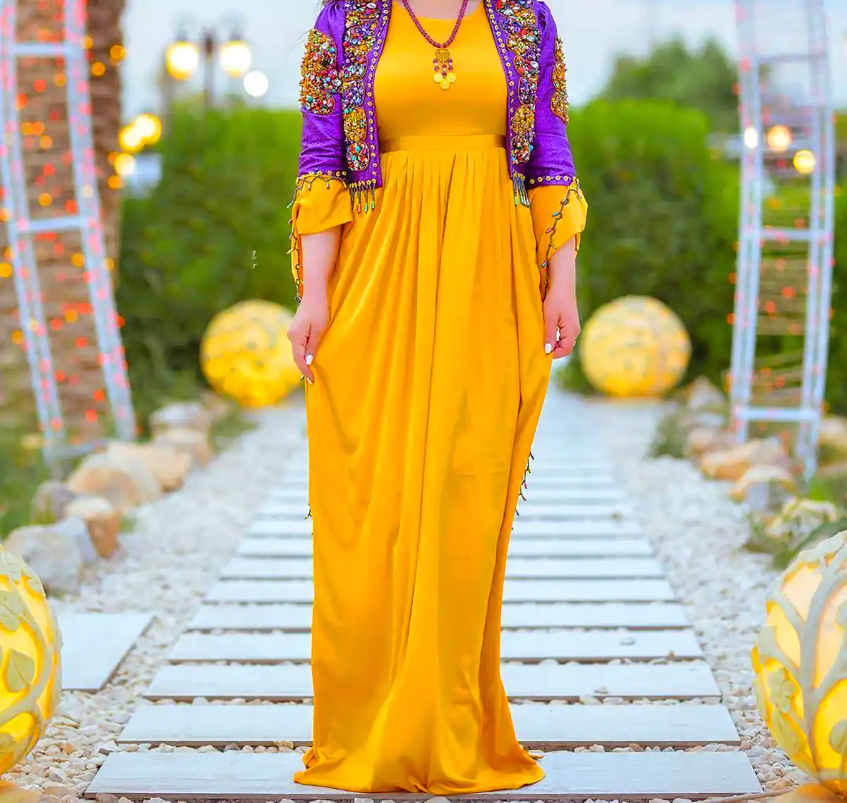 پیراهن هندی مجلسی