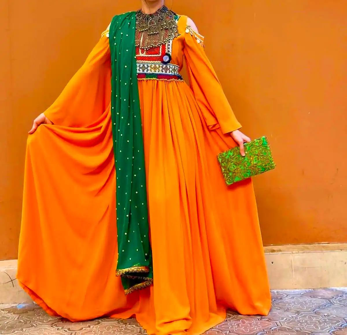 پیراهن هندی مجلسی
