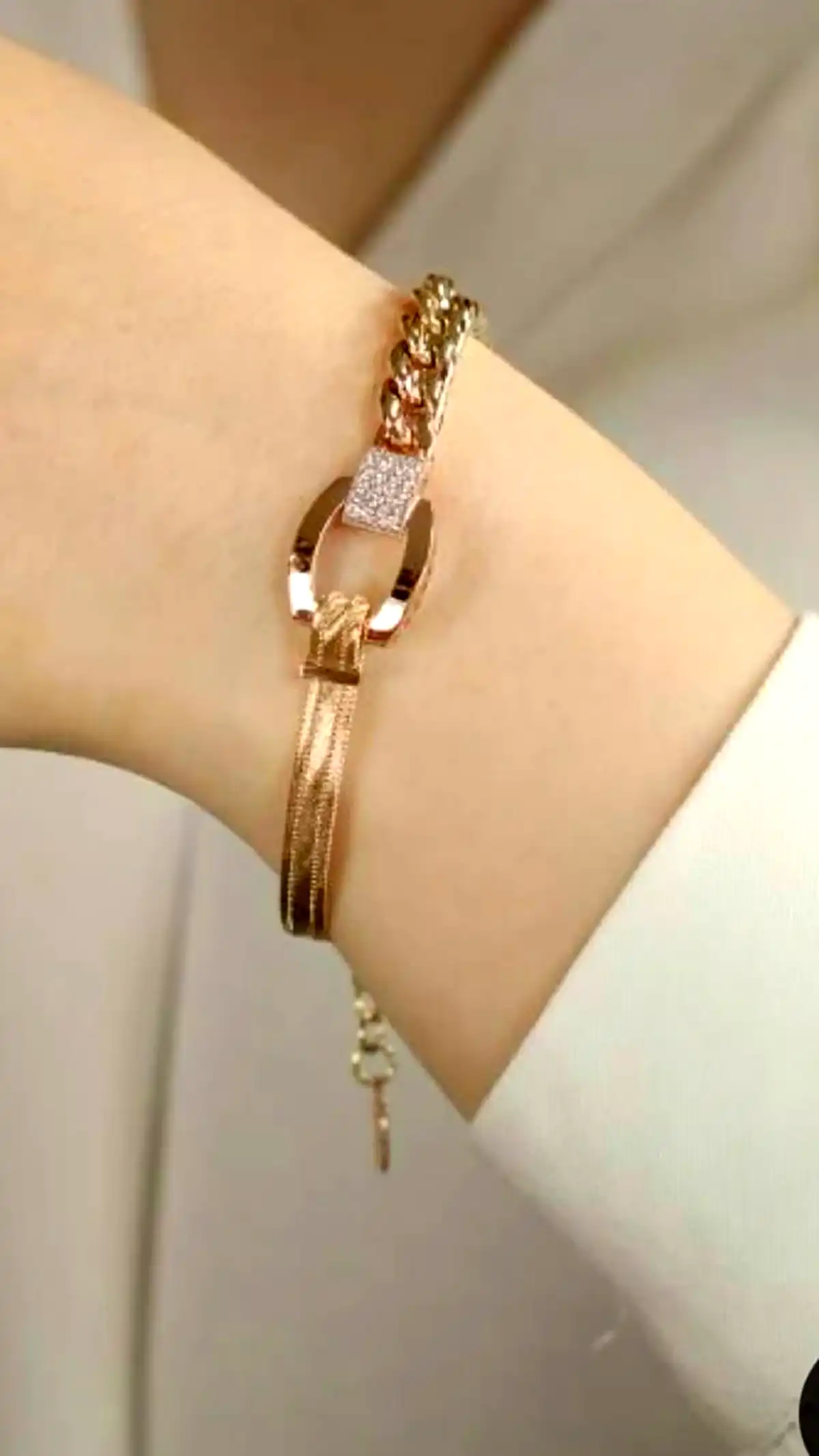 دستبند زنجیری طلا