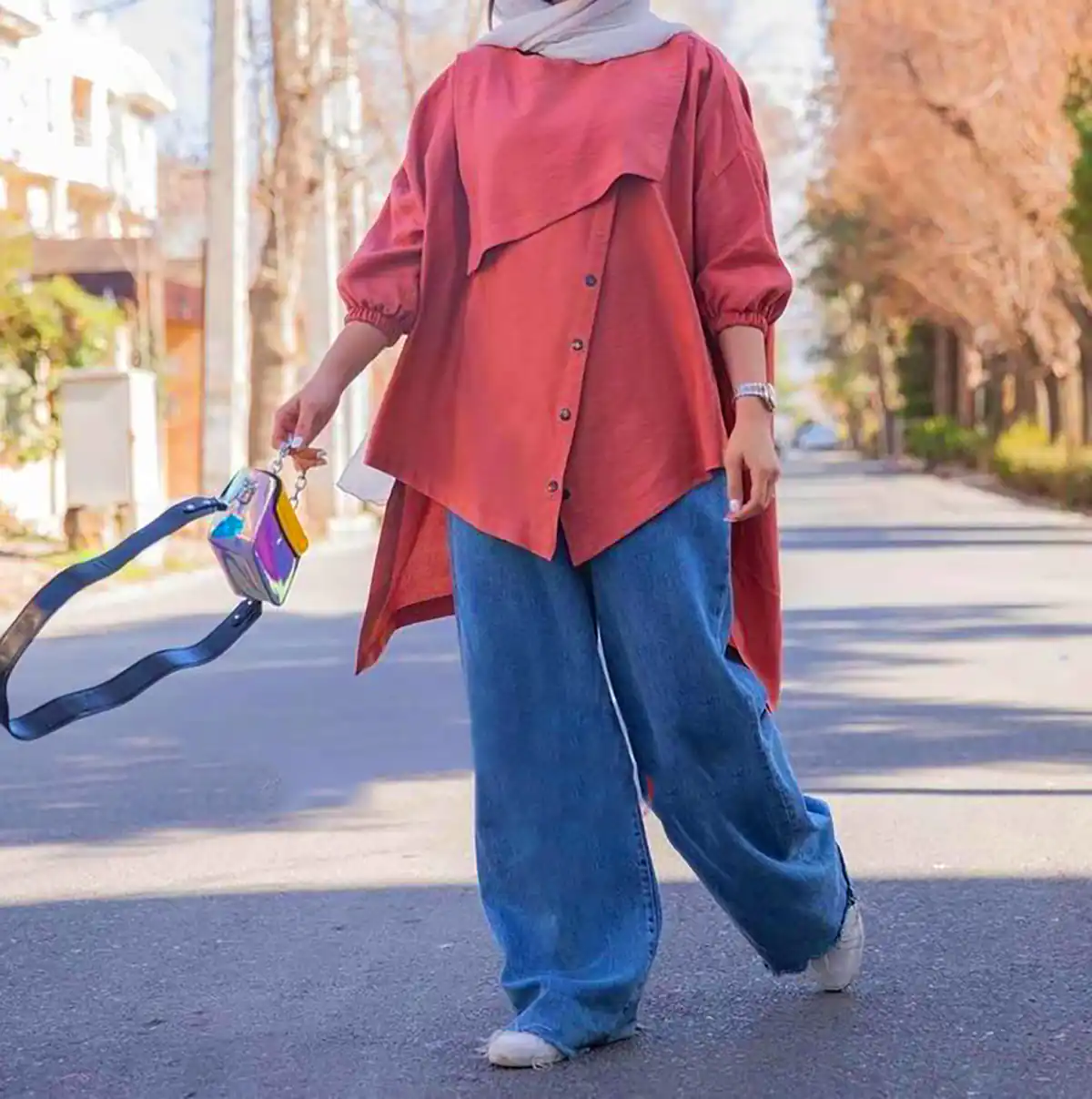 مانتو اورسایز کژوال