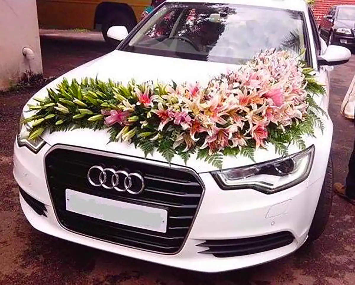 گل آرایی ماشین عروس