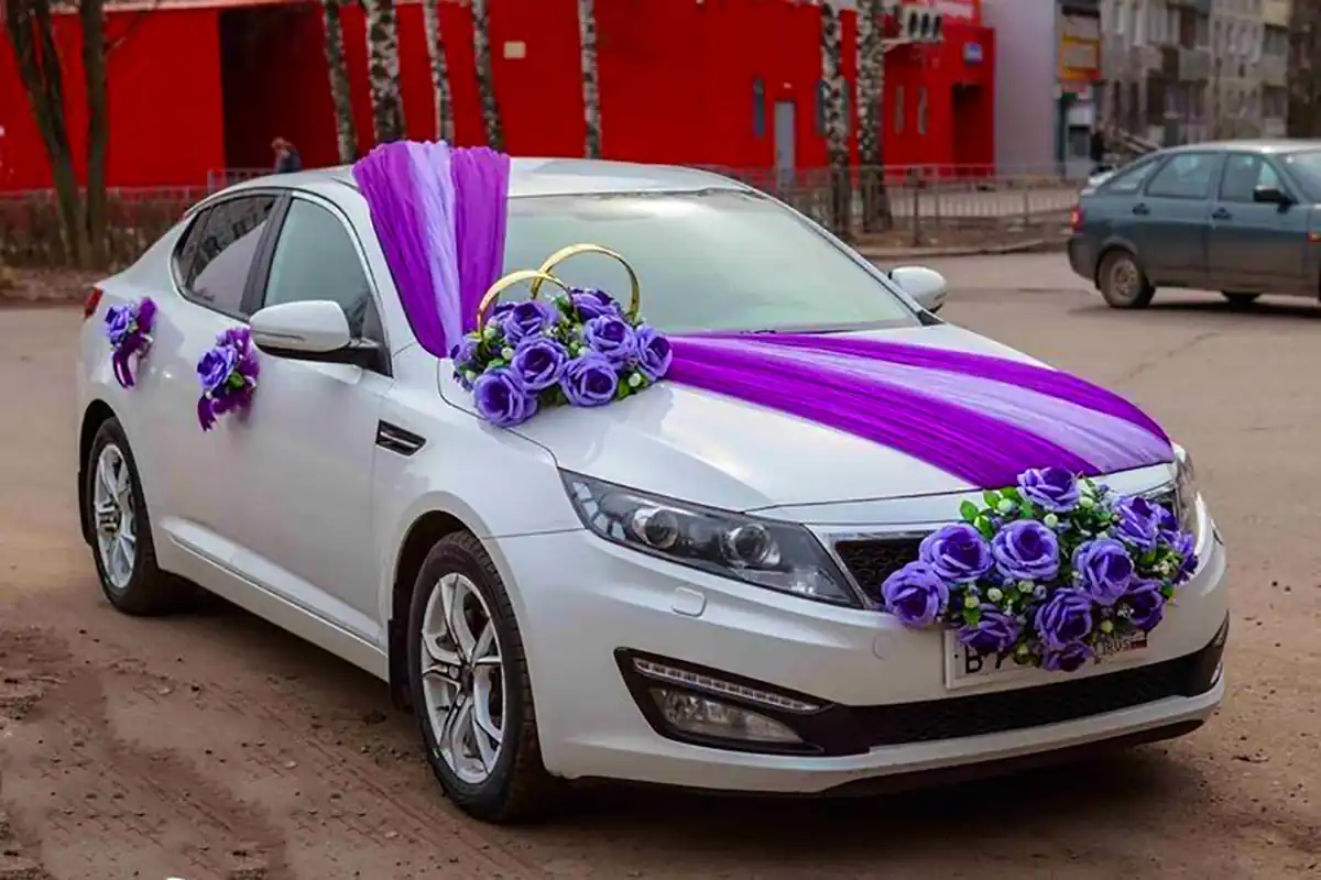 گل آرایی ماشین عروس