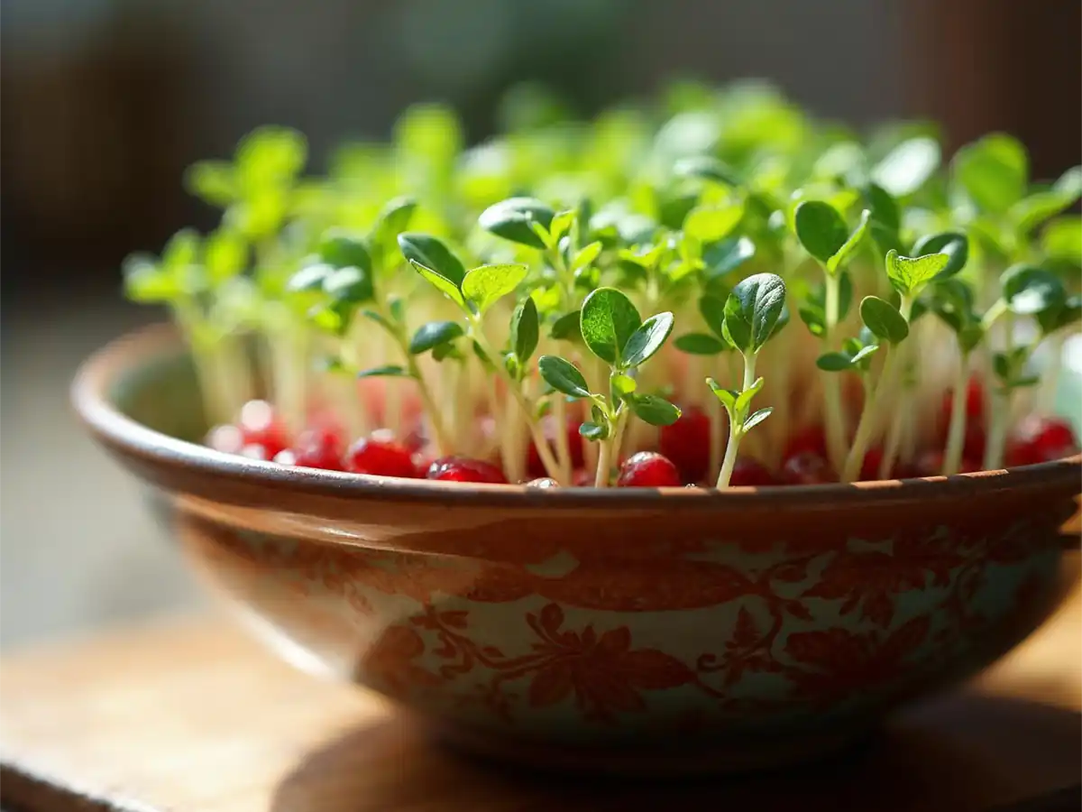 کاشت سبزه انار برای عید