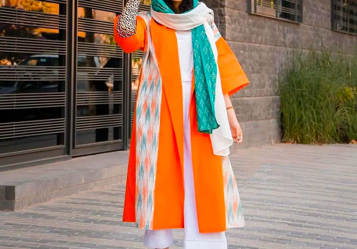 مانتو بلند خوش رنگ