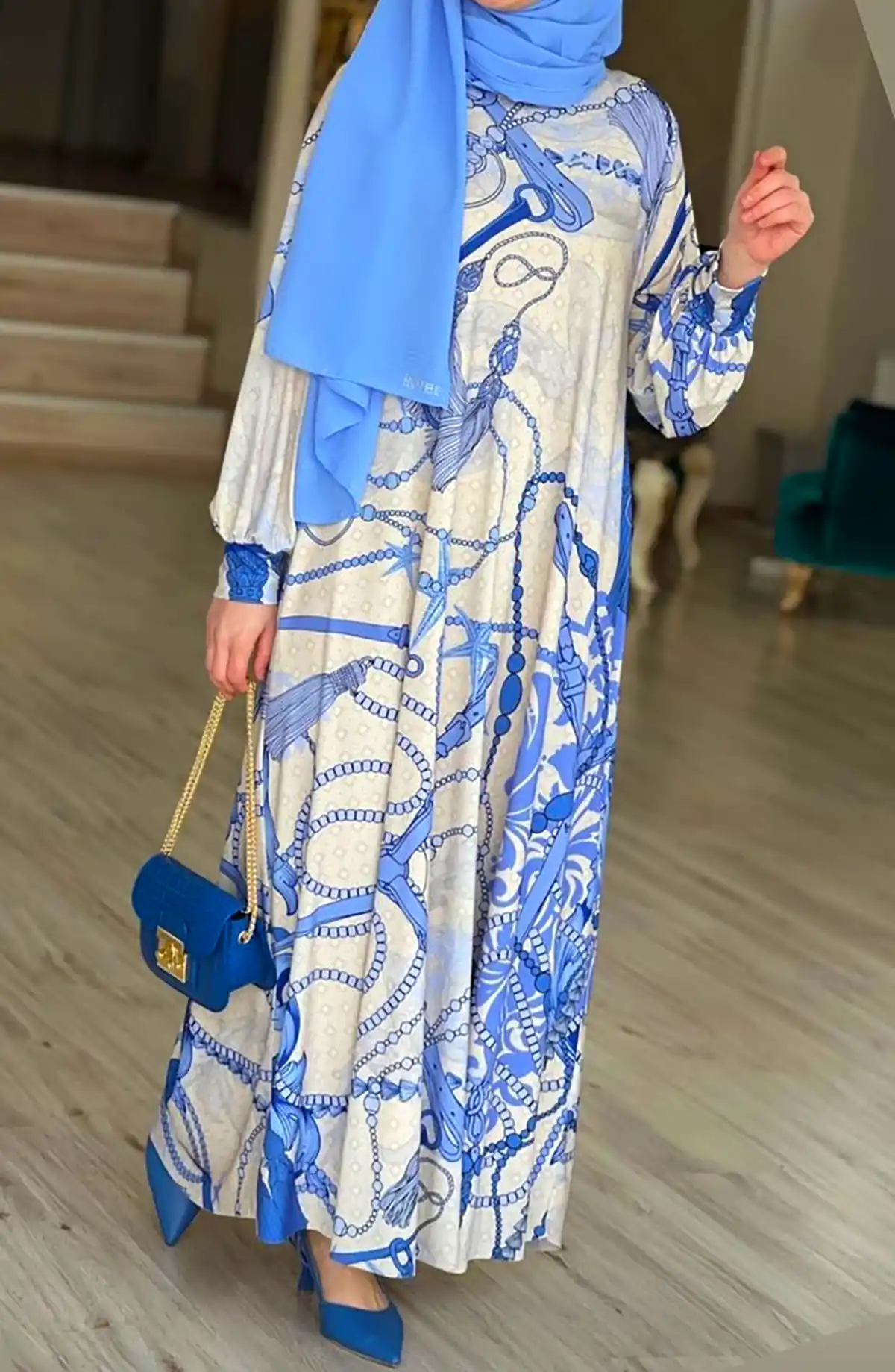 لباس مهمانی گلدار شیک