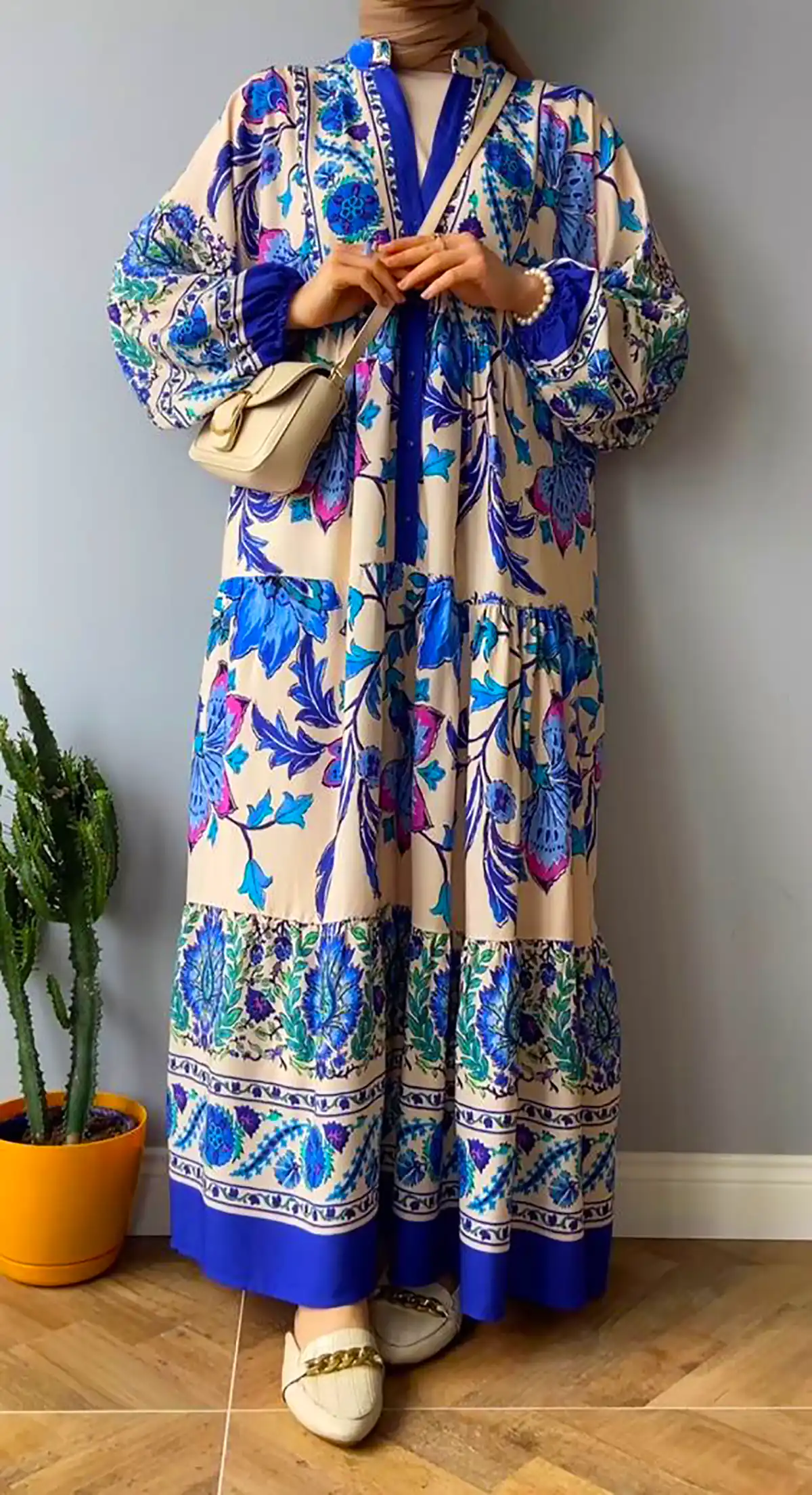 لباس مهمانی گلدار شیک